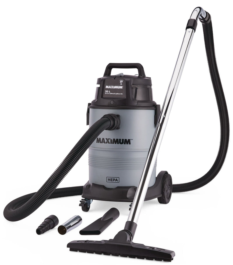 VK811PH HEPA Certified Wet/Dry Shop Vacuum with Hose and Accessories, 30-L L8641