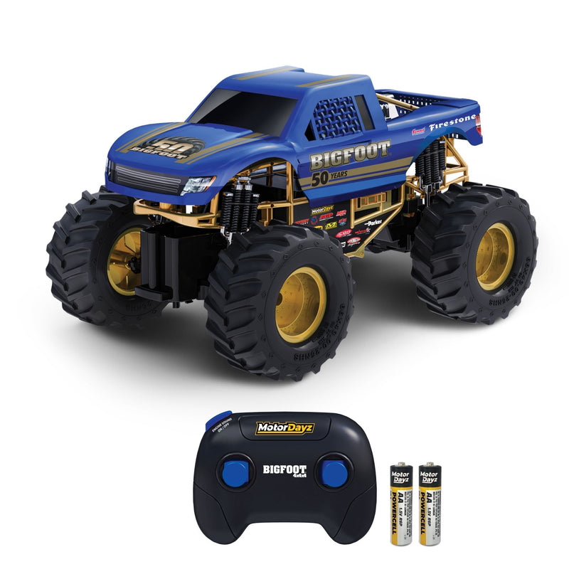 MotorDayz 1:15 R/C USB-Powered Bigfoot 50th Anniversary Monster Truck with Lights and Sounds U8636