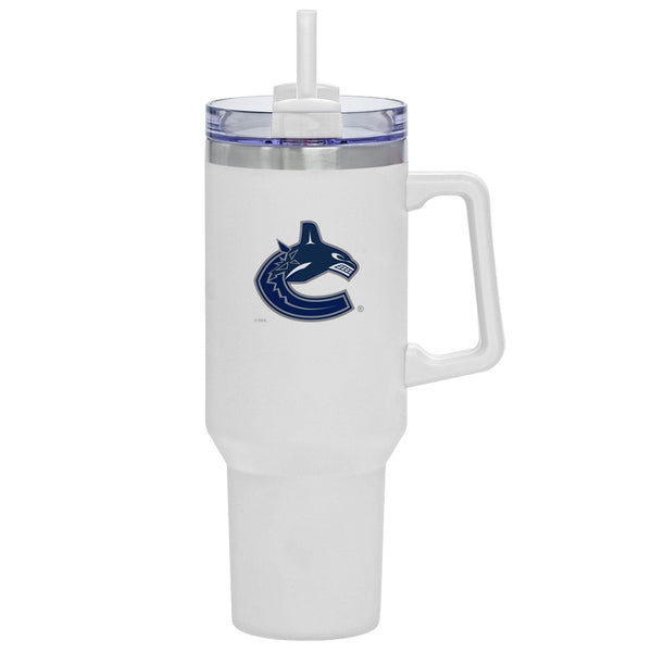 Travel Mug with Straw and Handle, 40-oz F890