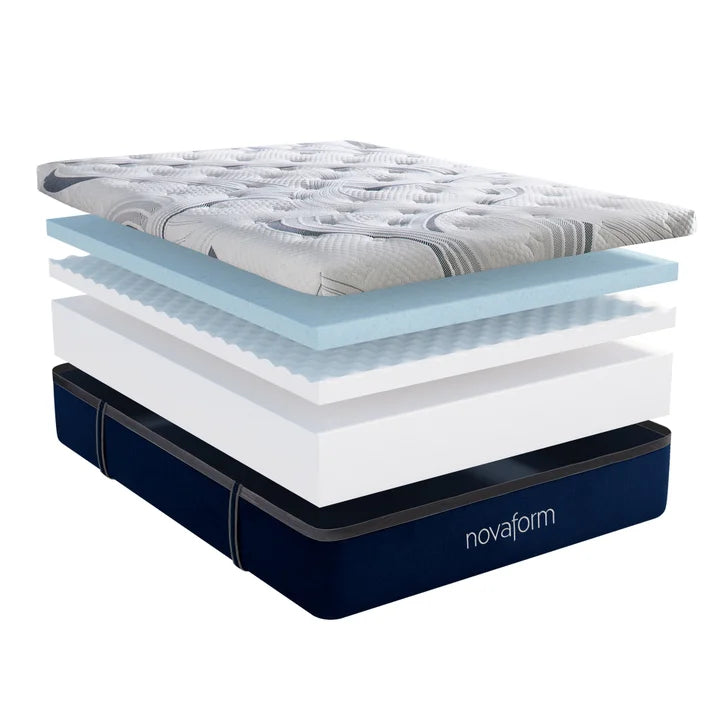 Novaform ComfortGrande Plus Advanced 35.5 cm (14 in.) Gel Memory Foam Queen Mattress A6232