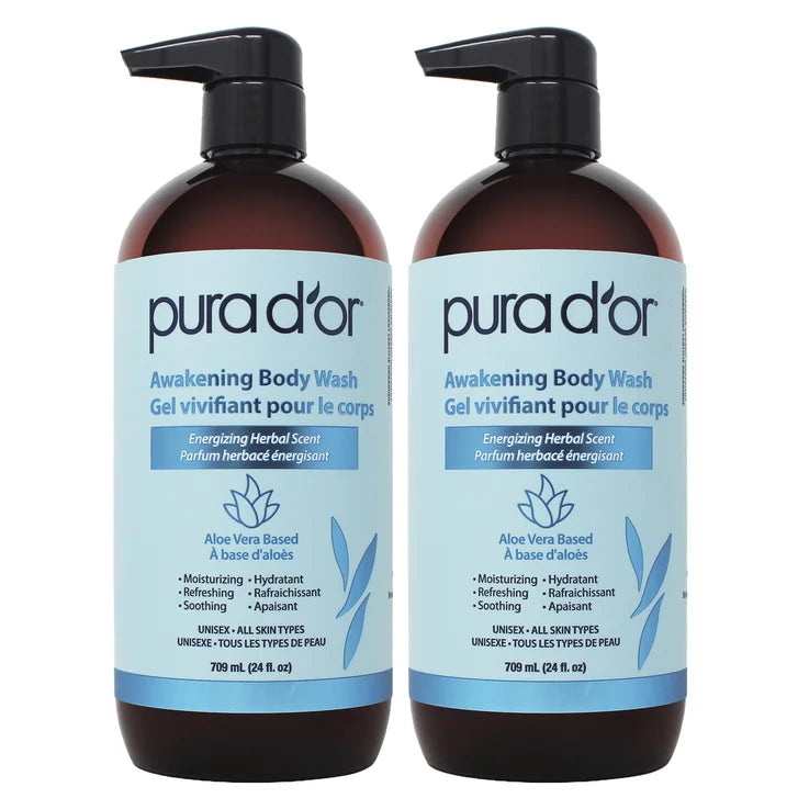 Pura D'or Awakening Body Wash, 2 x 709 mL V6836