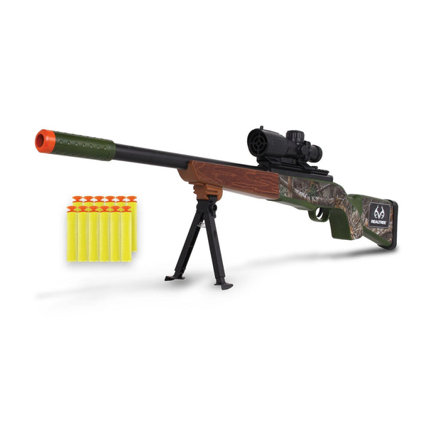 Green Hunting Rifle Toy with Built-in Scope O0245