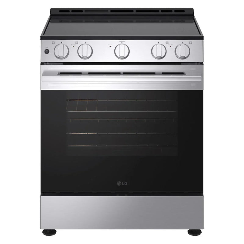Samsung 80 Series 30 in. 6.3 cu ft. Stainless Steel Electric Slide-in Range with Air Fry and True Convection V8562
