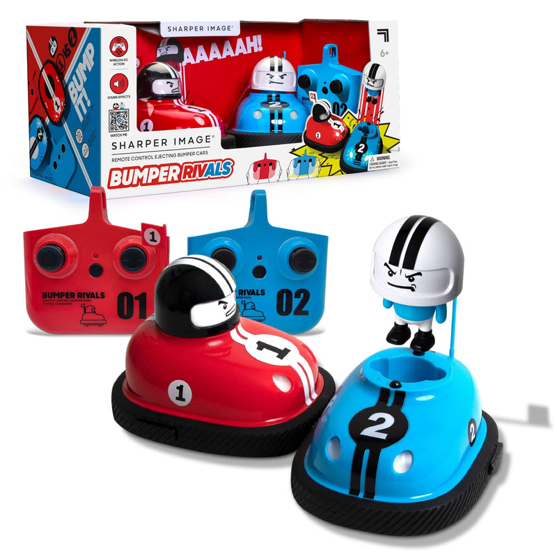 Sharper Image Road Rage Speed Bumper Remote Controlled Car Toy, 2-pk F9393