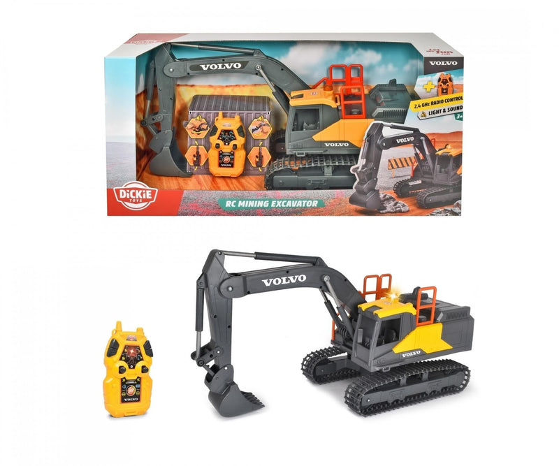 Simba Dickie RC Excavator Construction Toy with Effects for Ages 3+ U6334