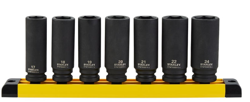 Pro 1/2-in Deep Impact Socket Set, Metric, 7-pc S3731