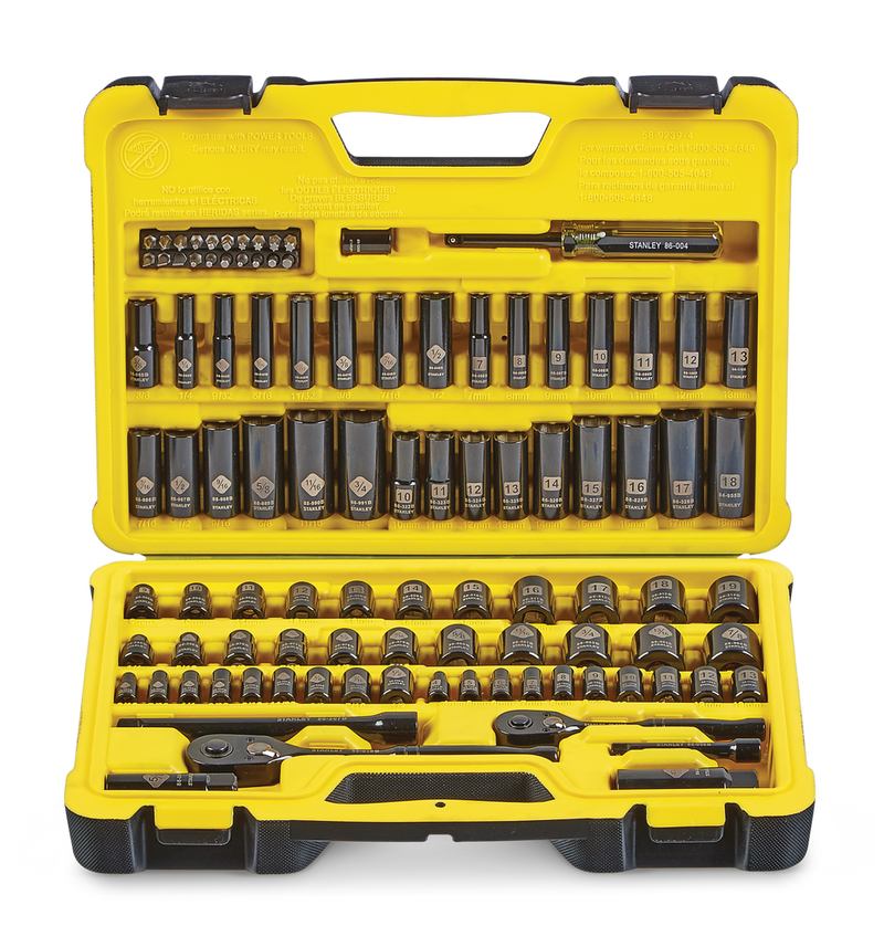 Professional Grade Black Chrome Socket Set, 99-pc, SAE/Metric H1304