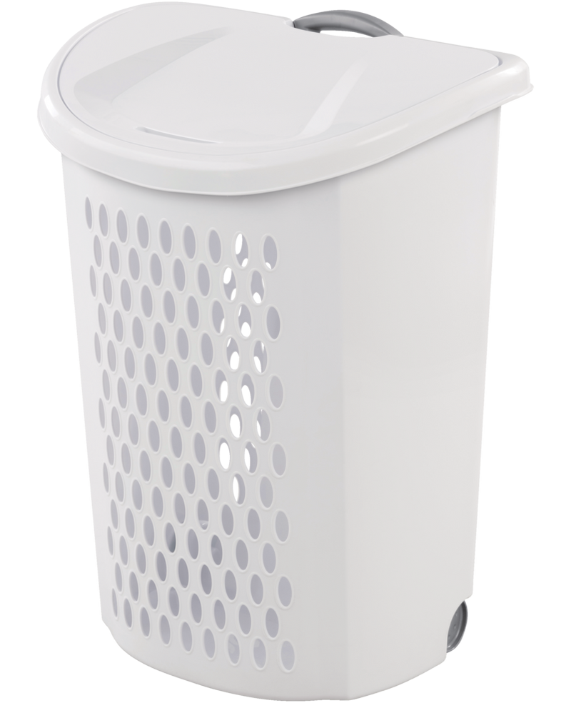 Bushel Ultra Laundry Hamper with Wheels, 20.1 L x 15.4 W x 26.75-in H O3051
