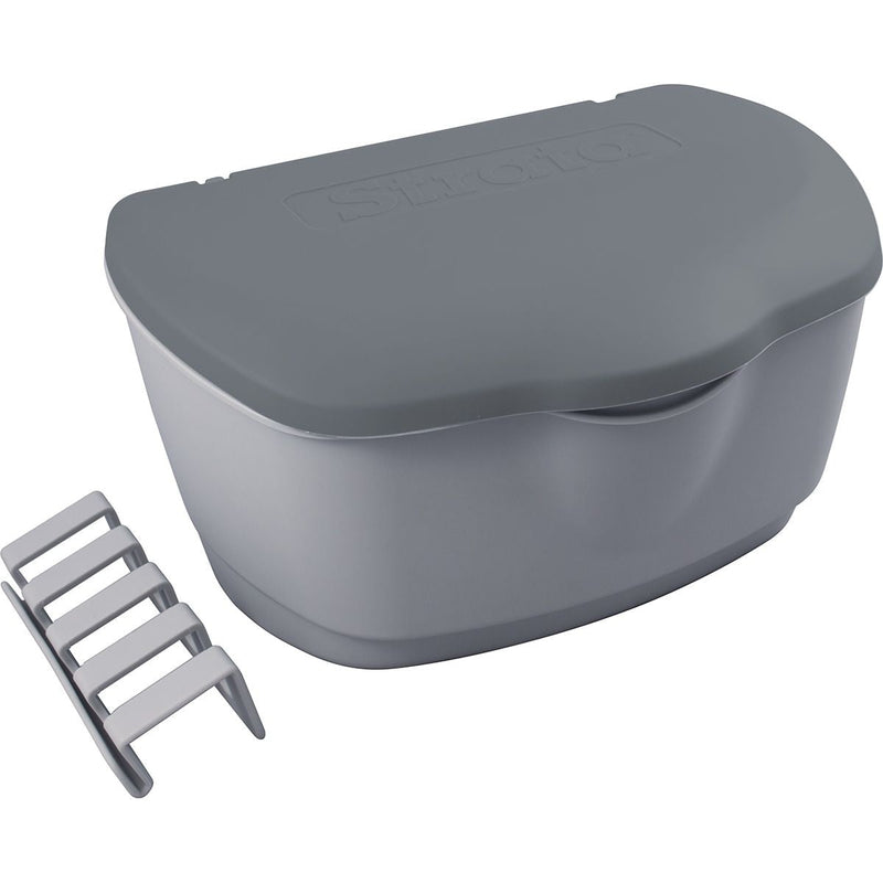 Plastic Clothespin Box, Grey J4864