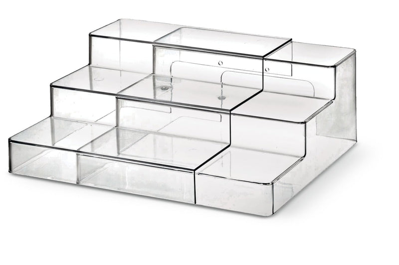 Clear 3-Tier Expandable Organizing Storage Shelf R6229