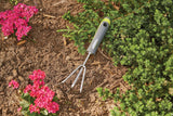 11-in Stainless-Steel Hand Cultivator with Rubber Handle